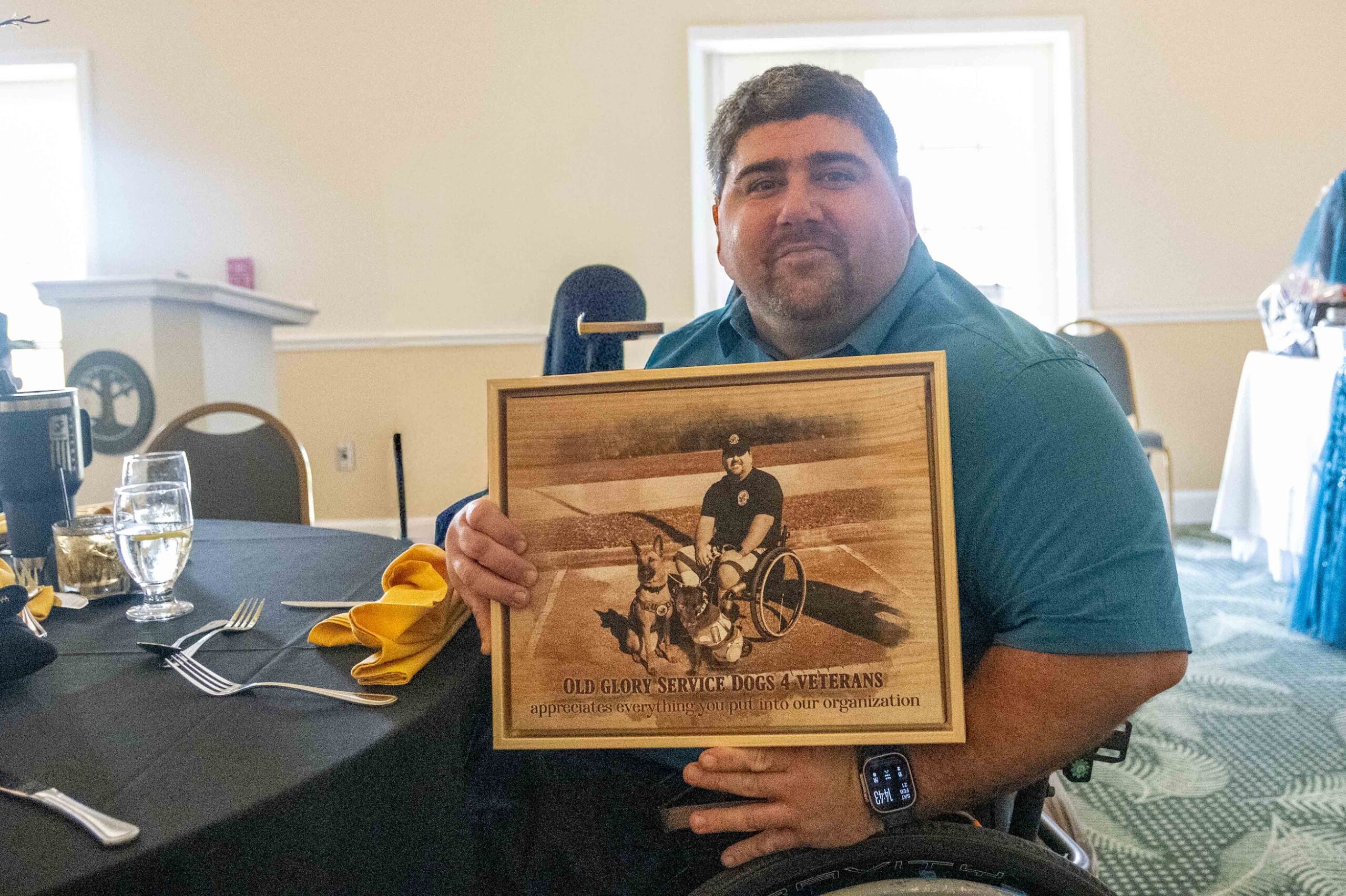 Stephen Watkins, Vice President and trainer with Old Glory Service Dogs