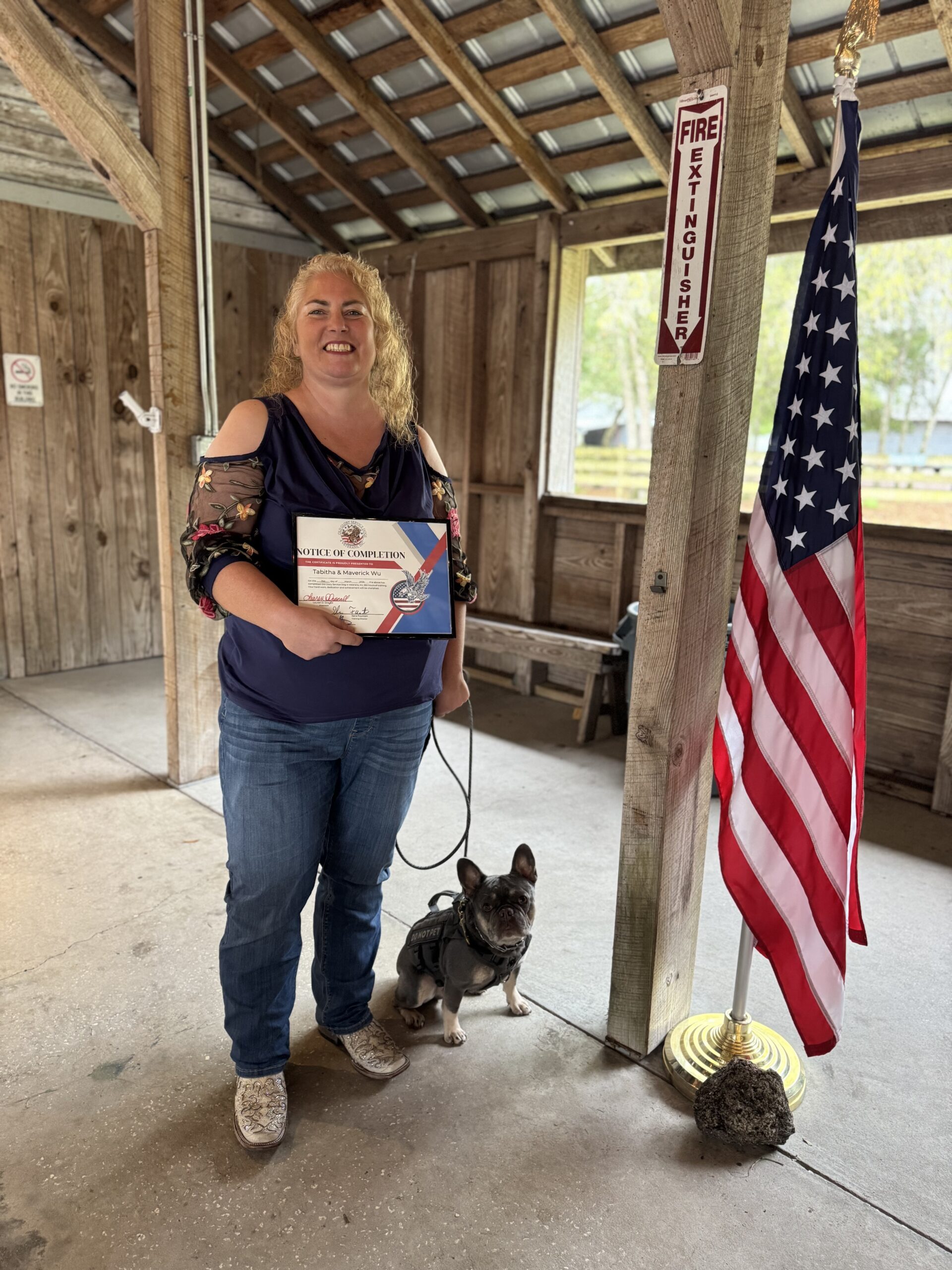 Tabitha and Maverick– Old Glory Service Dog Team