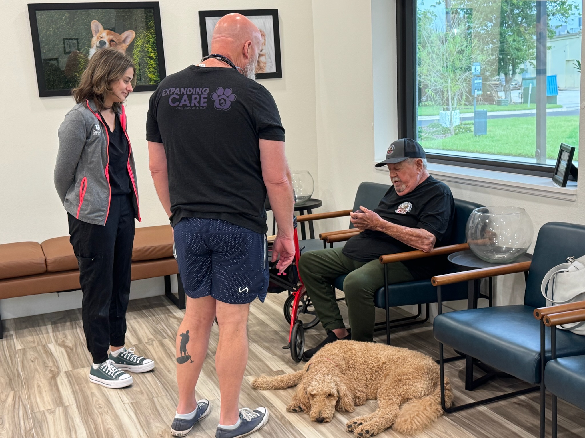 Old Glory Service Dog team at the July 2026 Wellness Clinic