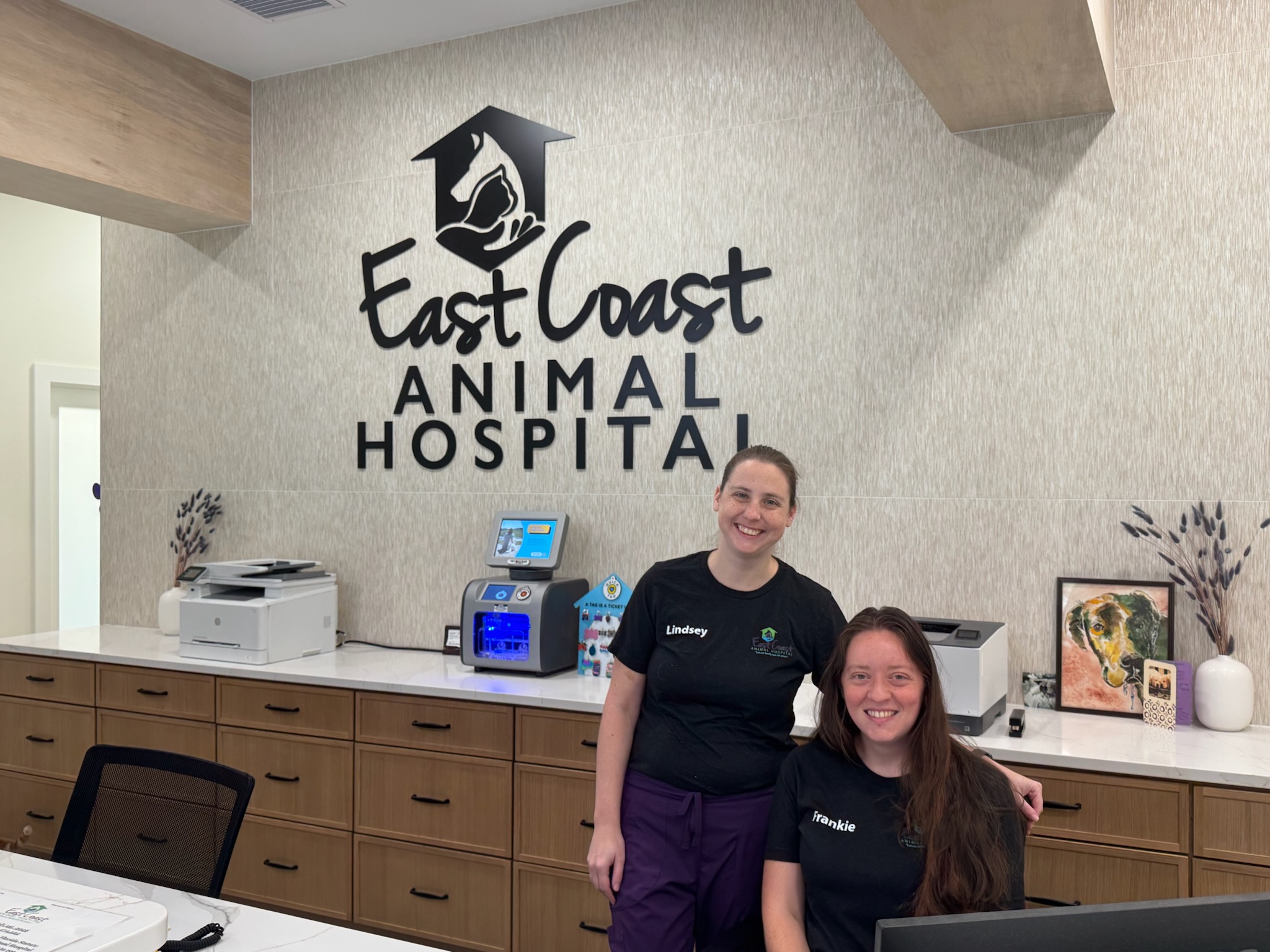 East Coast Animal Hospital team supporting the July 2026 Wellness Clinic
